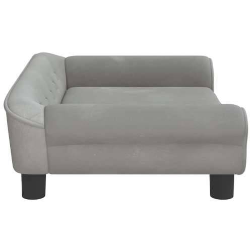 Krevet za pse svjetlosivi 70 x 48 x 22 cm baršunasti - Svjetlosiva 70 x 48 x 22 cm Cijena