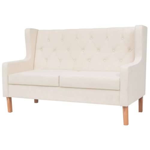 2-dijelni set sofa od tkanine krem bijeli Cijena