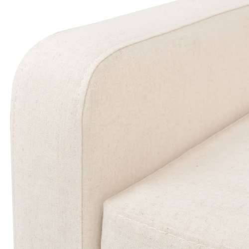 3-dijelni set sofa od tkanine krem bijeli Cijena