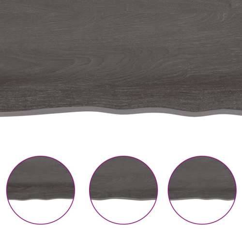 Stolna ploča tamnosmeđa 100x60x(2-4) cm obrađena masivna hrast Cijena