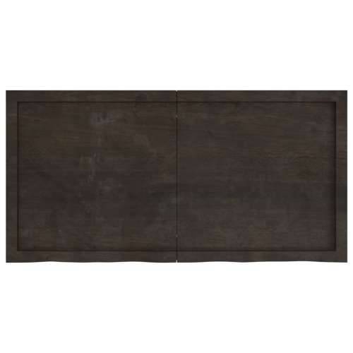 Stolna ploča tamnosmeđa 120x60x(2-6) cm obrađeni masivni hrast - Tamno smeđa 120 x 60 x 6 cm 1 Cijena