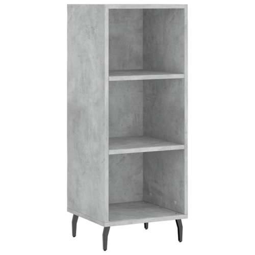 Visoka komoda siva betona 34,5x34x180 cm od konstruiranog drva - Beton siva 1 3 police Cijena