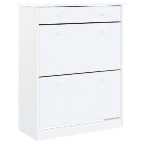Ormarić za cipele ALTA bijeli 77x35x96 cm od masivne borovine - Bijela 1 Cijena