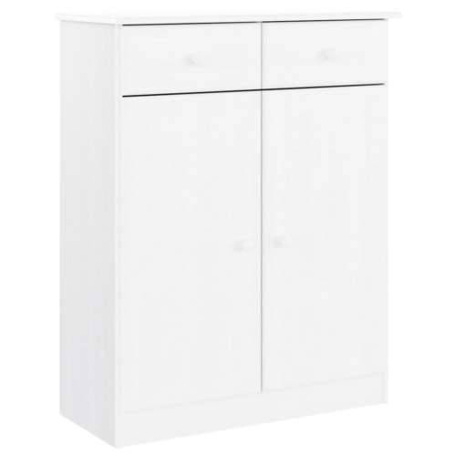 Ormarić za cipele ALTA bijeli 77x35x96 cm od masivne borovine - Bijela 1 Cijena