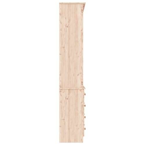 Regal za knjige s ladicama ALTA 77x35x186,5 cm masivna borovina - Prirodna 1 Cijena