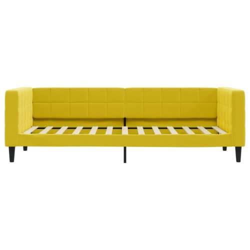 Dnevni krevet žuti 80 x 200 cm baršunasti - Žuta 80 x 200 cm bez madraca Cijena