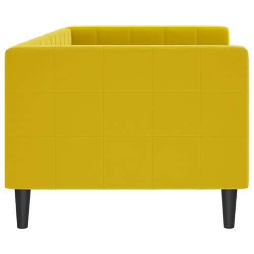 Dnevni krevet žuti 80 x 200 cm baršunasti - Žuta 80 x 200 cm bez madraca Cijena