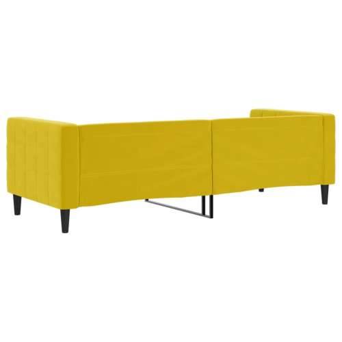 Dnevni krevet žuti 80 x 200 cm baršunasti - Žuta 80 x 200 cm bez madraca Cijena