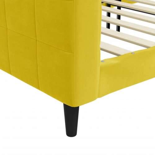 Dnevni krevet žuti 80 x 200 cm baršunasti - Žuta 80 x 200 cm bez madraca Cijena