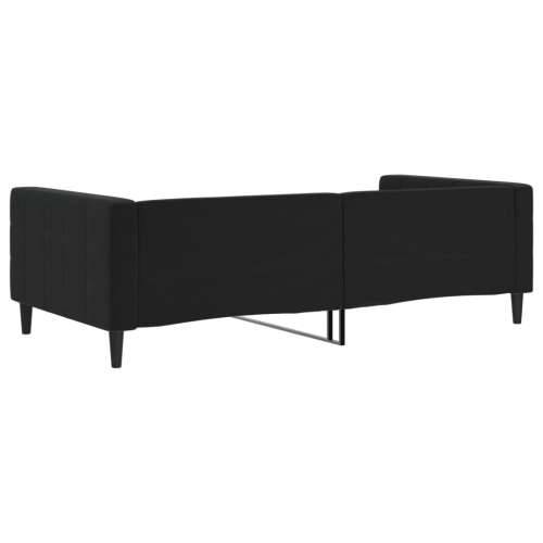 Dnevni krevet crni 100 x 200 cm baršunasti - Crna 100 x 200 cm bez madraca Cijena