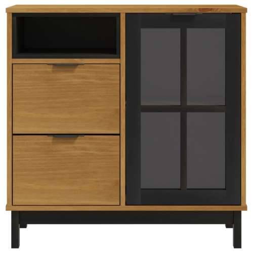 Komoda sa staklenim vratima FLAM 80x40x80 cm masivna borovina Cijena
