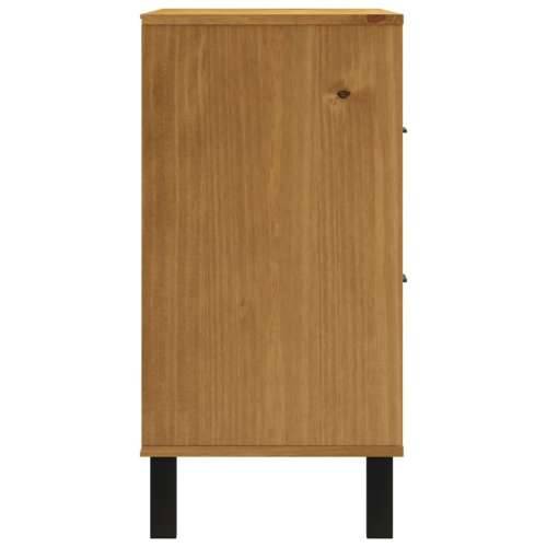 Komoda sa staklenim vratima FLAM 80x40x80 cm masivna borovina Cijena