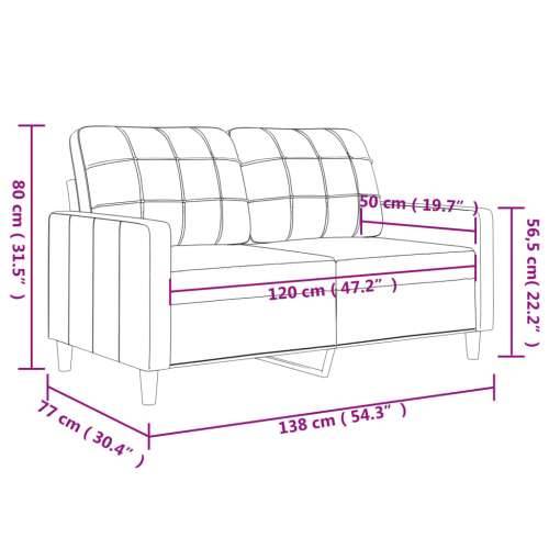 Dvosjed od tkanine crvena boja vina 120 cm Cijena