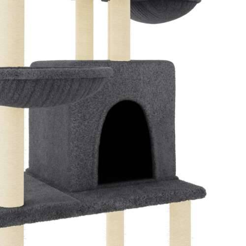Penjalica za mačke sa stupovima za grebanje tamnosiva 180 cm Cijena