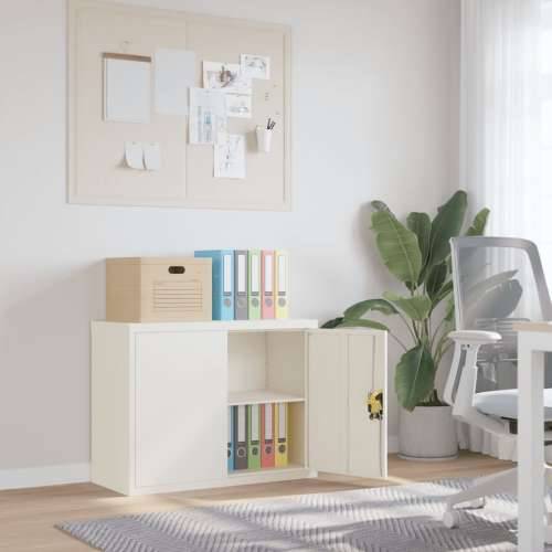 Ormarić za spise bijeli 90 x 40 x 70 cm čelični - Bijela 90 x 40 x 70 cm 1 Cijena