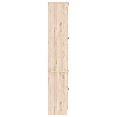 Staklena vitrina ALTA 77 x 35 x 186,5 cm od masivne borovine - Prirodna 1 Cijena