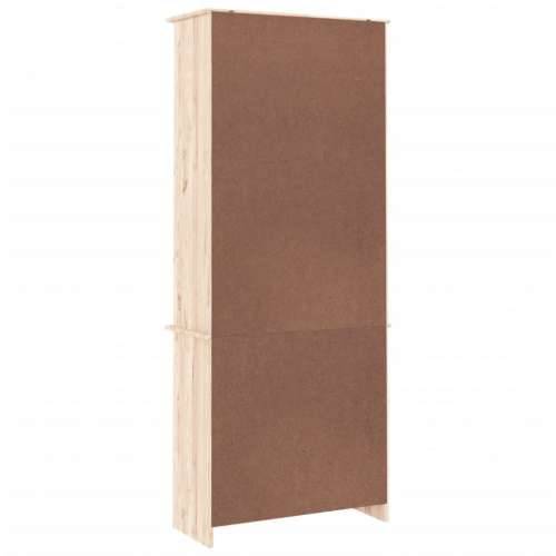 Staklena vitrina ALTA 77 x 35 x 186,5 cm od masivne borovine - Prirodna 1 Cijena
