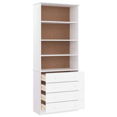 Regal za knjige s ladicama ALTA bijeli 77x35x186,5 cm borovina - Bijela 1 Cijena