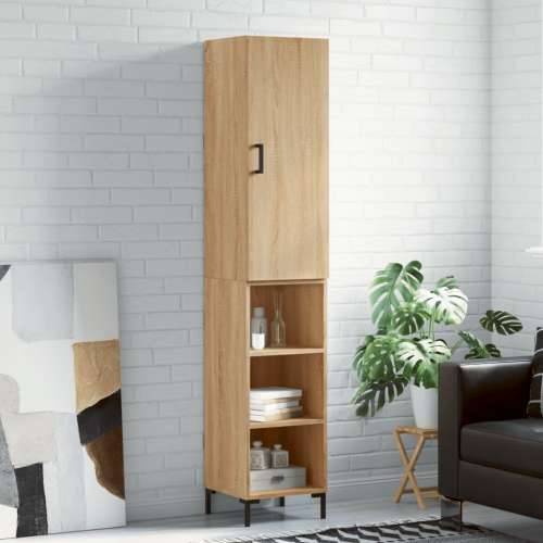 Visoka komoda hrasta sonome 34,5x34x180cm od konstruiranog drva sonoma hrast 1 3 police Cijena