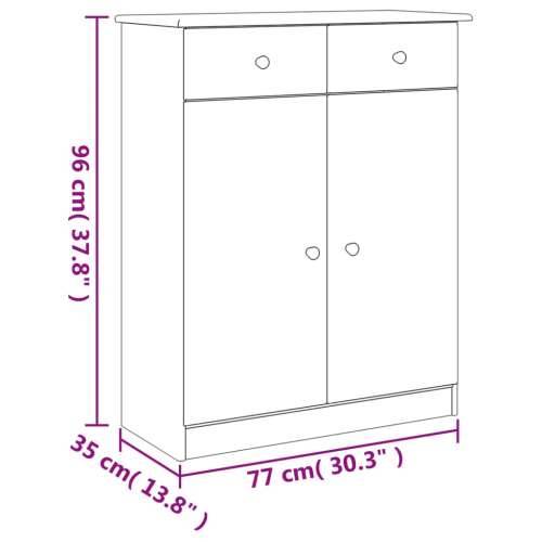 Ormarić za cipele ALTA 77 x 35 x 96 cm od masivne borovine - Prirodna 1 Cijena