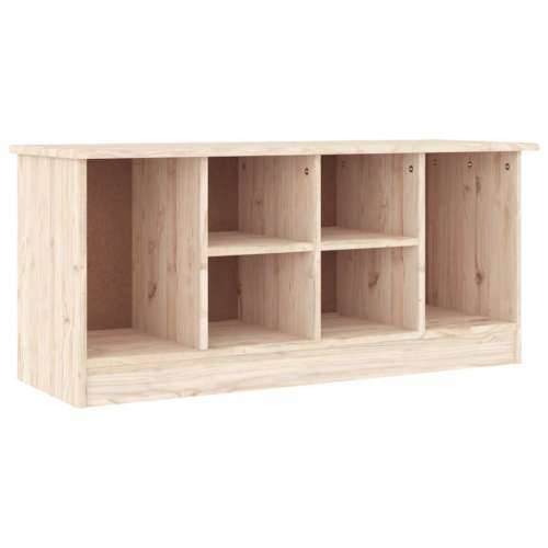 Klupa za cipele ALTA 100 x 35 x 45 cm od masivne borovine - Prirodna Cijena