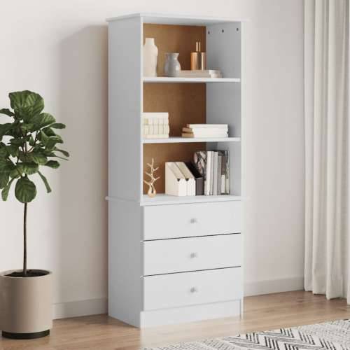 Regal za knjige s ladicama ALTA bijeli 60x35x142 cm od borovine - Bijela 1 Cijena