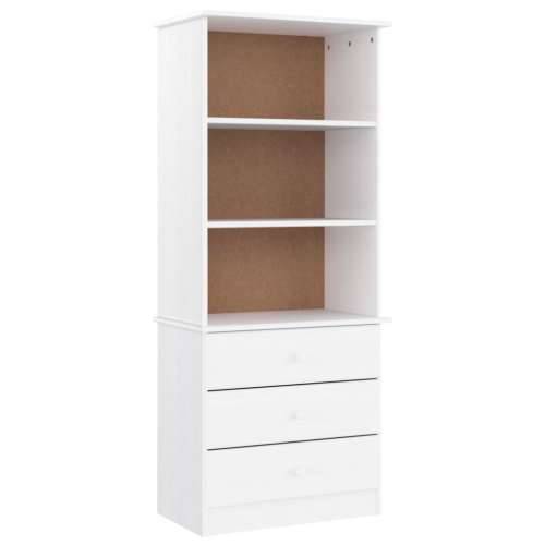 Regal za knjige s ladicama ALTA bijeli 60x35x142 cm od borovine - Bijela 1 Cijena