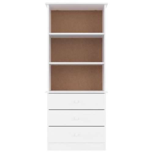 Regal za knjige s ladicama ALTA bijeli 60x35x142 cm od borovine - Bijela 1 Cijena