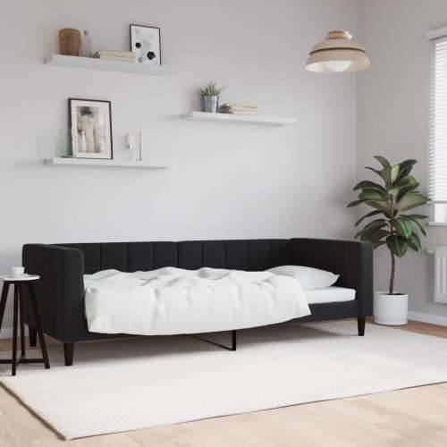 Dnevni krevet crni 80 x 200 cm baršunasti - Crna 80 x 200 cm bez madraca Cijena