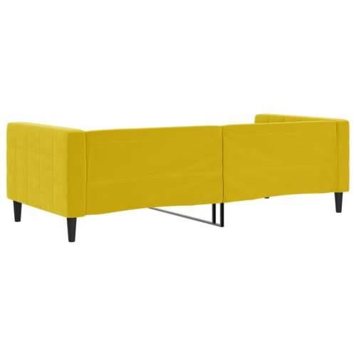 Dnevni krevet žuti 90 x 200 cm baršunasti - Žuta 90 x 200 cm bez madraca Cijena