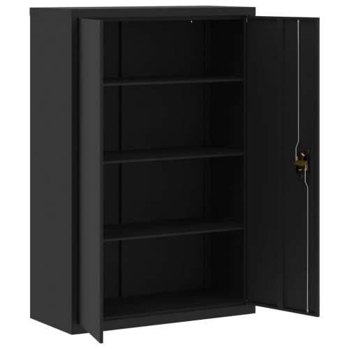 Ormarić za spise crni 90 x 40 x 180 cm čelični - Crna 90 x 40 x 180 cm 1 Cijena