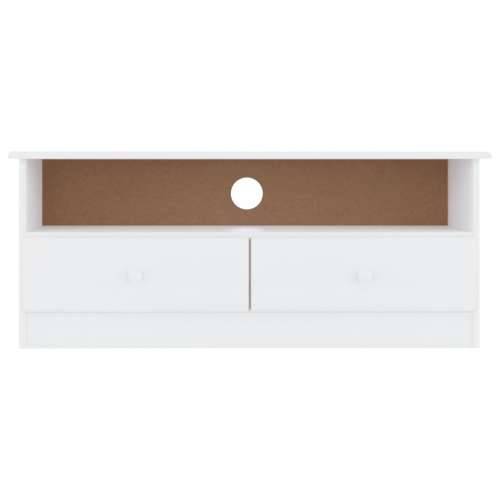 TV ormarić s ladicama ALTA bijeli 100x35x41 cm masivna borovina - Bijela 1 Cijena