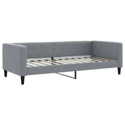Dnevni krevet svjetlosivi 90 x 200 cm od tkanine - Svjetlosiva 90 x 200 cm bez madraca Cijena