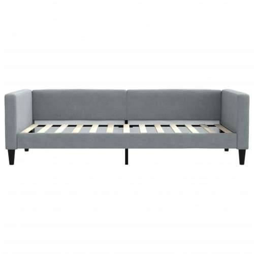 Dnevni krevet svjetlosivi 90 x 200 cm od tkanine - Svjetlosiva 90 x 200 cm bez madraca Cijena