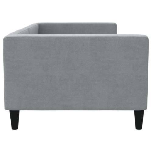 Dnevni krevet svjetlosivi 90 x 200 cm od tkanine - Svjetlosiva 90 x 200 cm bez madraca Cijena