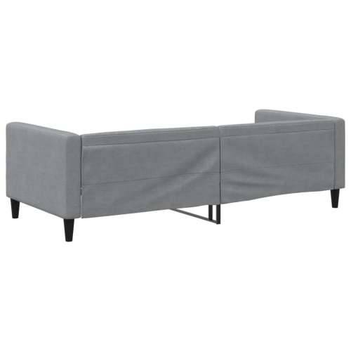 Dnevni krevet svjetlosivi 90 x 200 cm od tkanine - Svjetlosiva 90 x 200 cm bez madraca Cijena