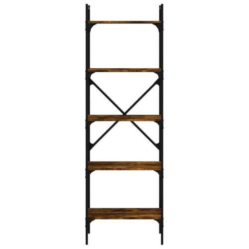 Regal za knjige 5 razina boja hrasta 56 x 31,5 x 174 cm drveni - Dimljeni hrast 1 174 cm Cijena