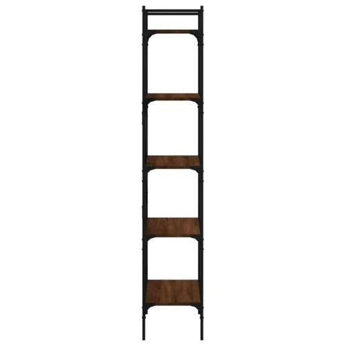 Regal za knjige 5 razina boja hrasta 56 x 31,5 x 174 cm drveni - Smeđi hrast 1 174 cm Cijena