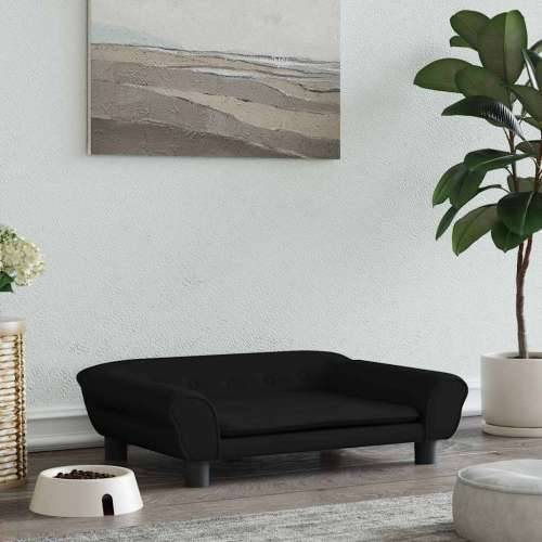 Krevet za pse crni 70 x 48 x 22 cm baršunasti - Crna 70 x 48 x 22 cm Cijena