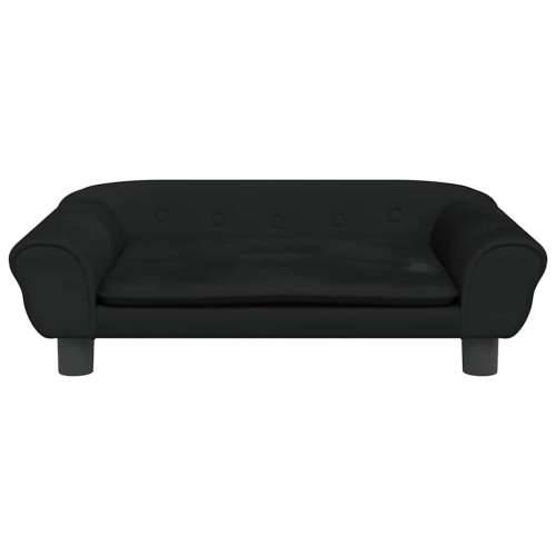 Krevet za pse crni 70 x 48 x 22 cm baršunasti - Crna 70 x 48 x 22 cm Cijena