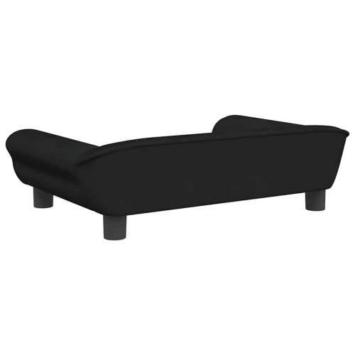 Krevet za pse crni 70 x 48 x 22 cm baršunasti - Crna 70 x 48 x 22 cm Cijena