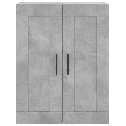 Visoka komoda siva betona 69,5x34x180 cm od konstruiranog drva - Beton siva 1 3 police Cijena