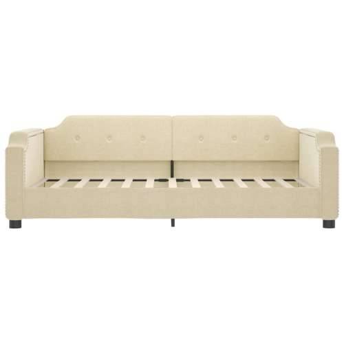 Dnevni krevet krem 80 x 200 cm od tkanine - Krema 80 x 200 cm bez madraca Cijena