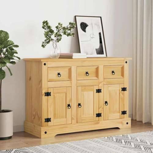 Komoda Corona smeđa 112x44x78 cm masivna borovina meksički stil Smeđa 1 Cijena