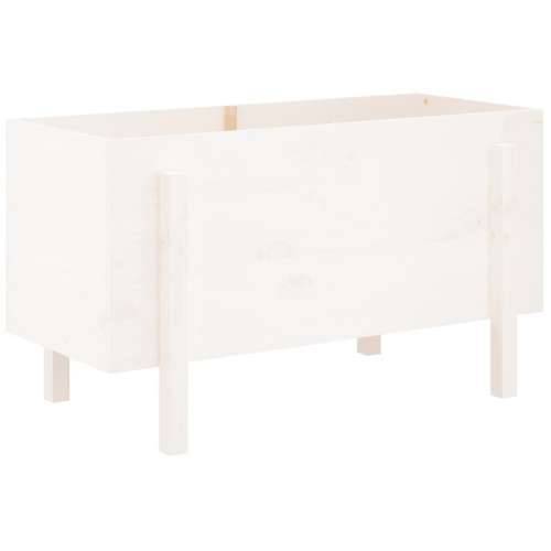 Povišena gredica - Vrtna gredica bijela 101 x 50 x 57 cm masivna borovina - Bijela boja bora 101 x 50 x 57 cm 1 Cijena