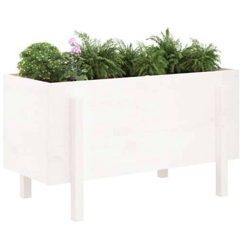 Povišena gredica - Vrtna gredica bijela 101 x 50 x 57 cm masivna borovina - Bijela boja bora 101 x 50 x 57 cm 1 Cijena
