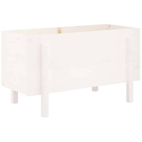 Povišena gredica - Vrtna gredica bijela 101 x 50 x 57 cm masivna borovina - Bijela boja bora 101 x 50 x 57 cm 1 Cijena