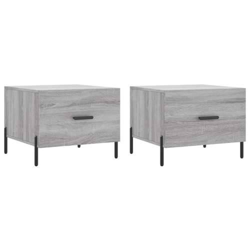 Stolići za kavu 2 kom boja hrast 50x50x40 cm konstruirano drvo - Sivi hrast sonoma 2 Cijena