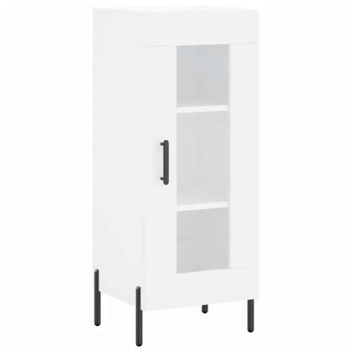 Visoka komoda bijeli 34,5x34x180 cm od konstruiranog drva - Bijela 1 1 staklena vrata Cijena