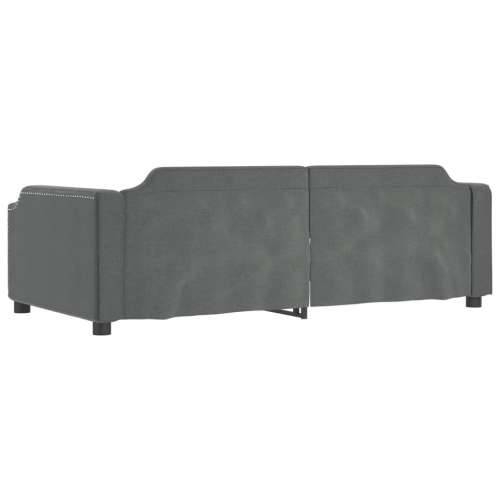 Dnevni krevet tamnosivi 80 x 200 cm od tkanine - Tamno siva 80 x 200 cm bez madraca Cijena